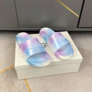 Alexander Mcqueen Pool Slides Men Iridescent Rubber Purple