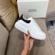 Alexander Mcqueen Oversized Sneakers Unisex Calf Leather and Crocodile Suede White/Coffee