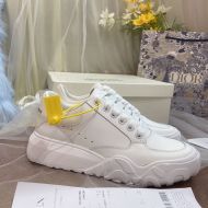 Alexander Mcqueen Court Trainer Sneakers Women Calf Leather with Irridescent Glitter Heel White