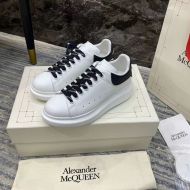 Alexander Mcqueen Oversized Sneakers Unisex Calf Leather with TPU Heel White/Black