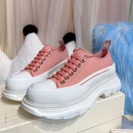 Alexander Mcqueen Tread Slick Sneakers Unisex Canvas Pink