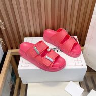 Alexander Mcqueen Hybrid Slides Women Rubber with Bar Slides Rose