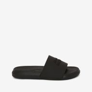 Alexander Mcqueen Pool Slides Men Rubber with Embedded Logo Black