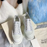 Alexander Mcqueen Tread Slick Sneakers Unisex Canvas White