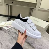 Alexander Mcqueen Oversized Triple Strap Sneakers Unisex Calf Leather White/Black