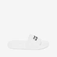 Alexander Mcqueen Pool Slides Men Rubber with Embedded Logo White/Black