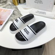 Alexander Mcqueen Pool Slides Unisex Rubber White